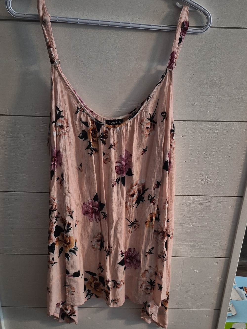 Torrid Blush Pink Floral Sling Tank